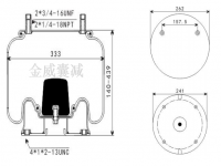 JW8782卡車空氣彈簧氣囊總成 Truck air suspension air spring airbag 1R13-109 1R13109 皮囊0V8709 1V8782 1DK25B8782 566-20-7-124 566-26-3-081 W01-358-8782 W013588782