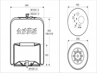 奔馳卡車(chē)空氣彈簧氣囊 Air spring airbag of Benz Truck 1V3918 A9743200021 A9423203021 9743200021 1788418521 3415801P 3418501K 4185NP21 4185NP01 14185K